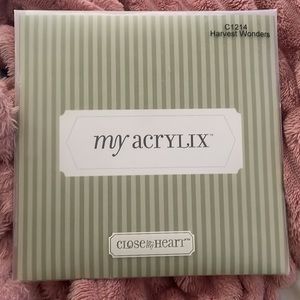 Close to my heart- my acrylix stamps.